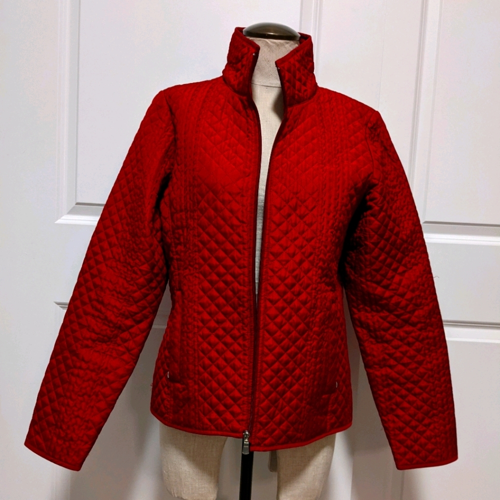 Jewel-toned quilted jacket